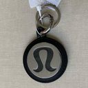 Lululemon Logo Keychain - Silver/Black Photo 1