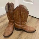 Cowboy Boots Brown Size 6 Photo 1