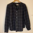 Harper New Faherty The  Top in Aspen Black Plaid Size Large Retail $158 Photo 3