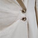 ZARA NWOT linen blend cream ivory blazer dress with gold buttons Photo 5