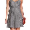 Lush Clothing LUSH Striped Fit and Flare Short Dress, Gray/White, Women's Small Photo 0