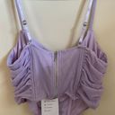 Corset Crop Top Purple Size M Photo 2