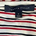 Tommy Hilfiger Tommy Hilfigure Red White and Navy Stripe Blouse Size Medium Photo 7