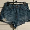 REWASH  Brand Denim Shorts High Rise Distressed Button Fly Shorts, 11/30 ALTERED Photo 0