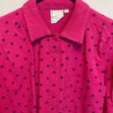 American Vintage 80's Vintage Sweet Baby Jane Long Sleeve Collared Polka Dot Button Up Size Large Photo 2