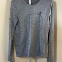 Lululemon  swiftly long sleeve relaxed “sea suite” logo’s top size 4 Photo 0