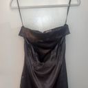 Sky to Moon Black Strapless Dress Photo 2