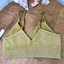 Aerie Offline by  NWT Brown Ribbed Recharge Least Support Triangle Bra Medium Photo 3