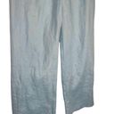 Liz Claiborne  Pants Womens 14 Linen Audra Wide Leg Beach Lagenlook Mint Blue Photo 4