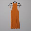 ALC Frank ALC Highneck Shane Dress Shift Orange Mini Halter Sleeveless Ruffle Layer Silk 8 Photo 4