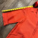 Christopher & Banks  Button Up Linen Shirt Jacket Red Orange Womens Size S Pleats Photo 8