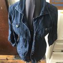 CAbi  drawstring denim lightweight utility minimalist jacket Photo 0