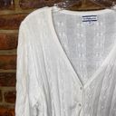 Croft & Barrow  White Cable Knit Button Down Cardigan Sweater Women's SIze XL Photo 1