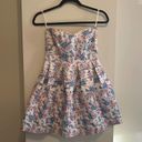 Sans Souci  Floral Bandage Strapless Party Dress Size Small Photo 1