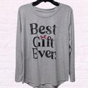 Isabel Maternity  best gift ever long sleeve shirt sz large Photo 0