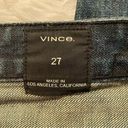 Vince  Selvedge Boyfriend Slouch Union Cuffed Jeans in Blue Photo 5