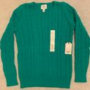 st. john's bay Long Sleeve Crew Pepper Green Women’s Photo 0