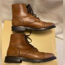 Krass&co Thursday boot  brown leather everyday combat cap toe ankle boots grunge 7.5 Photo 6