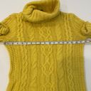 Krass&co LRL Lauren Jeans . Bright Yellow Chunky Cable Knit Turtleneck Sweater Sz Sm Photo 7