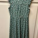 Monteau Green Floral Dress Photo 4