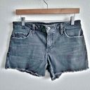 joe's jeans  | Black Denim Raw Hem Jean Shorts Short Cutoff | Size 29 Photo 2