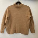 Everlane  The Cozy Stretch Pullover Wool Yak blend Camel Sweater size Small Photo 2