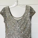 Boston Proper Champagne Sequin Dress Photo 6