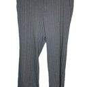 Lafayette 148  Thin Micro Stripe Wide Leg Pants Size 18 Navy Blue White EUC Photo 0