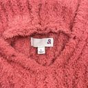 SO  Pink Sherpa Like Pullover Sweater Size Large Photo 5