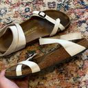 Birkenstock White Ankle Buckle Sandals Photo 6