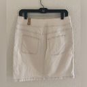 prAna  Womens Broadway Skirt Natural Denim Stretch Zip Pockets Organic NWT Photo 2