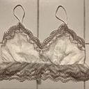 ZARA Lace Bralette White Size M Photo 0