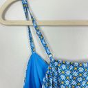 Wild Fable NWT  Asymmetrical Blue Daisy Print Y2K Scarf Tank Small Photo 5