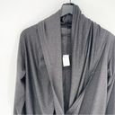 Zyia  Active Haze Yoga Shawl Wrap Pullover Dark Gray Medium Photo 1