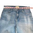 L'Agence  Sada High Rise Cropped Slim Raw Hem Jeans Straight Light Wash Size 25 Photo 85