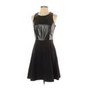 Laundry by Shelli Segal Shelli Segal Faux Leather Fit & Flare Dress Size 4 Photo 1