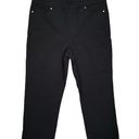 Mario Serrani  Italy Black Stretch Cuff Capri Large NEW Photo 0