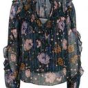 Veronica Beard 
Abra Lurex Floral Silk Blouse Photo 1