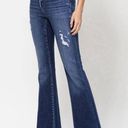 Vervet Flying Monkey Harmony Asymmetric Waistband Flare Jeans size 28 Photo 4