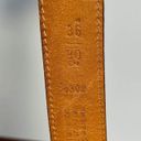 Coach  Women's Genuine Leather Black Brown Belt Gold Buckle Hardware 34-38'' Photo 2
