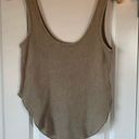 Carly Jean Los Angeles CJLA Olivia Waffle Knit Tank - Olive Photo 2