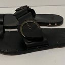 Buckle Black Beek Swift Handmade Leather Toe Ring  Sandals Size 6 Photo 0