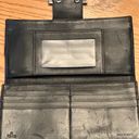 Fendi Authentic Black FF Canvas  Baguette Long Wallet Photo 2