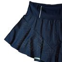 Free People  Movement Women’s Sz L Black Mesh Pleats and Thank you Ruffle Skort Photo 3