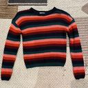 Full Tilt Acrylic Knit Striped Sweater Photo 0