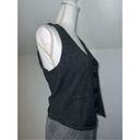 Cable & Gauge Women’s Button Down Academic Dark Gray Vest Top SMALL Photo 7