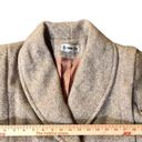 Vintage Herman Kay Coat Womens M? Used Wool Blend Brown Cream Herringbone Size M Photo 15