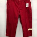 St. John’s Bay  rumba red capri mid rise women’s size 12 Photo 0