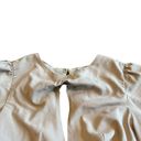 Majorelle  Twist Front Crop Top Tan Long Sleeve Shirt Blouse Size Small Women's Photo 3