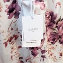 Cami NYC  Pink Floral Charlie Tank Top Size Medium NEW Silk Reversible V-neck Photo 9